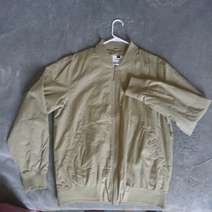 Topman Khaki Lightweight Bomber Jacket